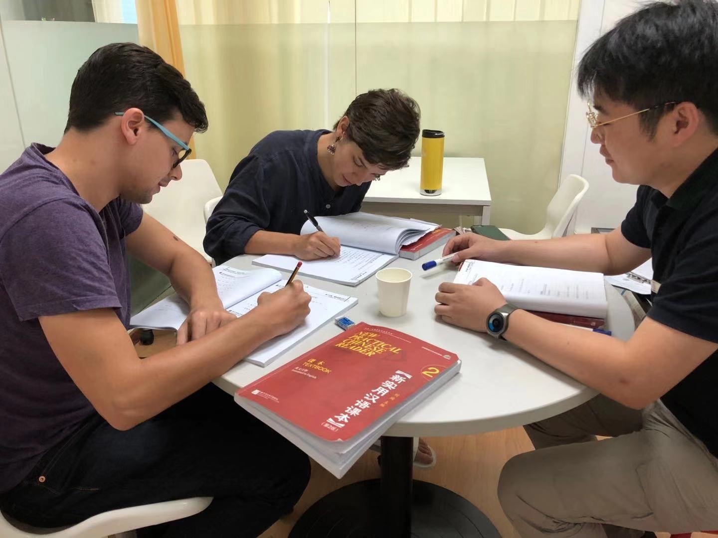 New Zealanders attending a Mandarin Chinese language lesson — building China capability