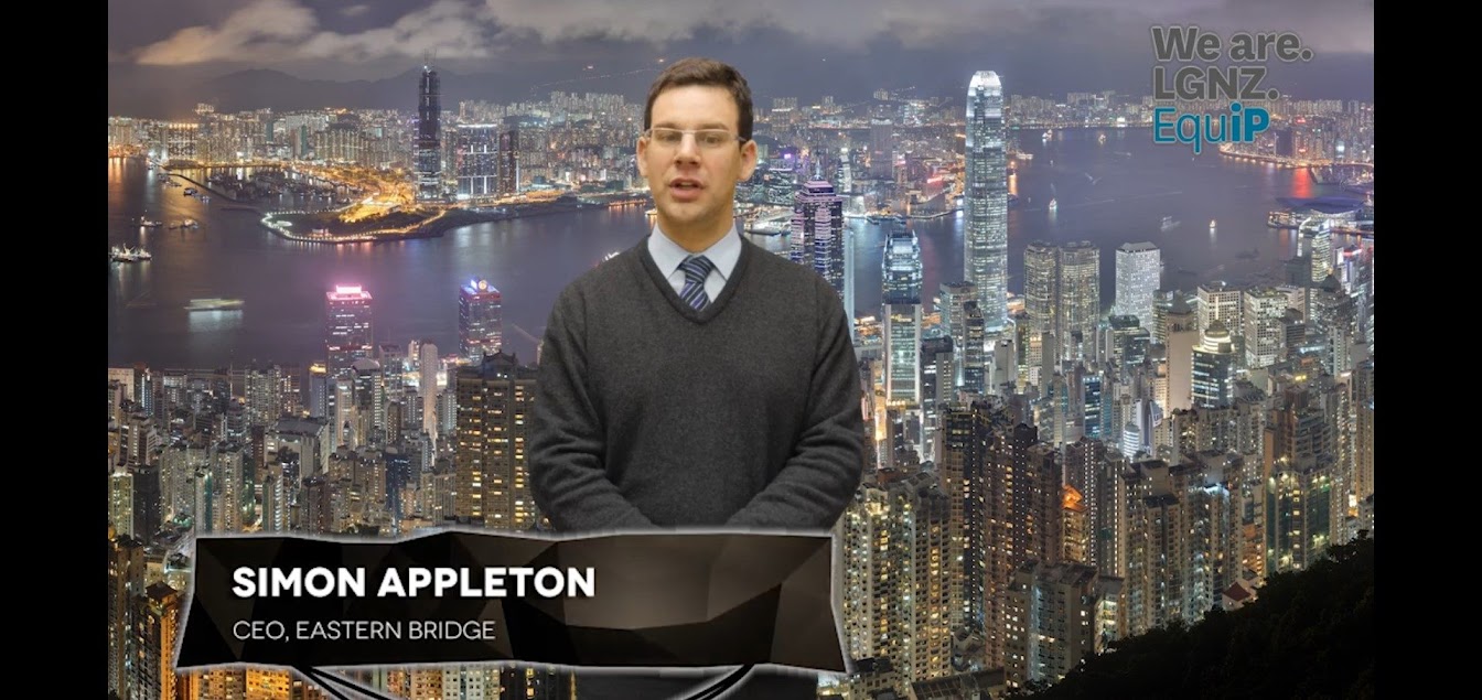 Simon Appleton presenting on a panel about local government engagement with China.