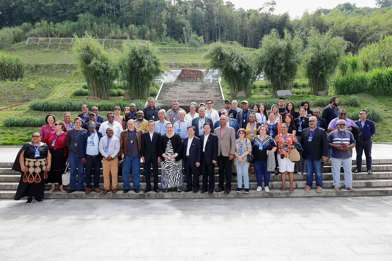Simon at a Pacific Islands forum in Fujian, China