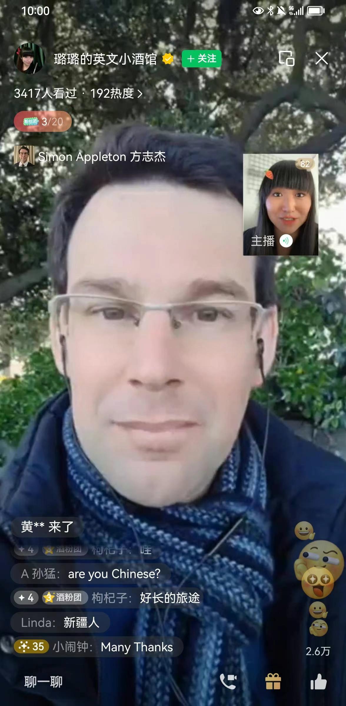 Simon Appleton doing online selling through social media